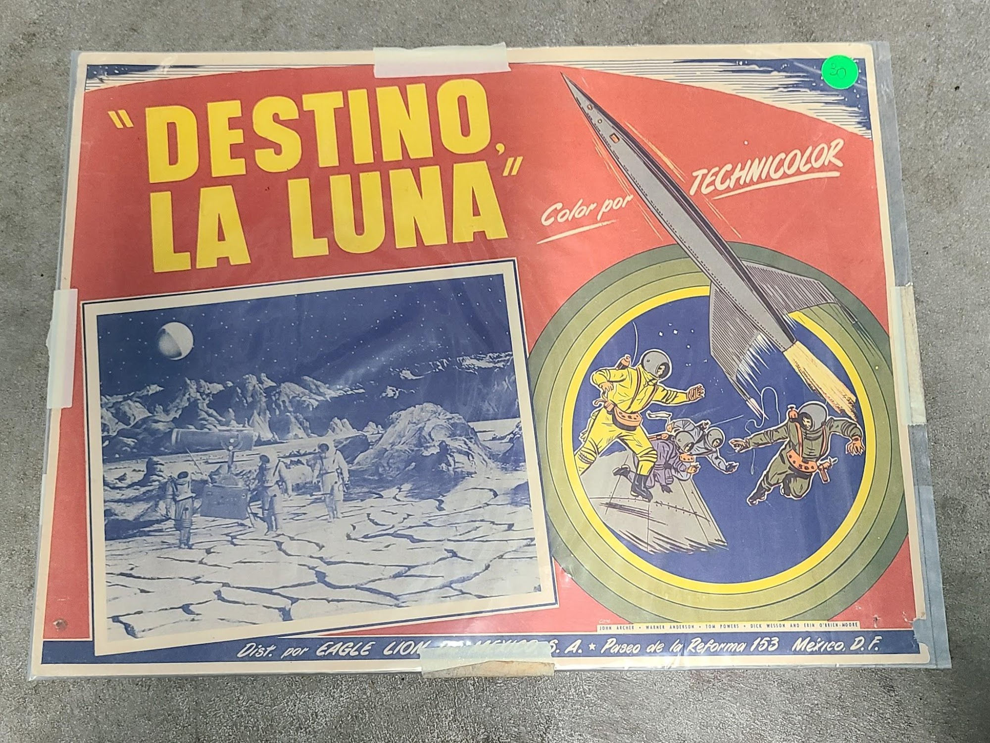 Destination Moon 1950 Mexican Lobby Cards