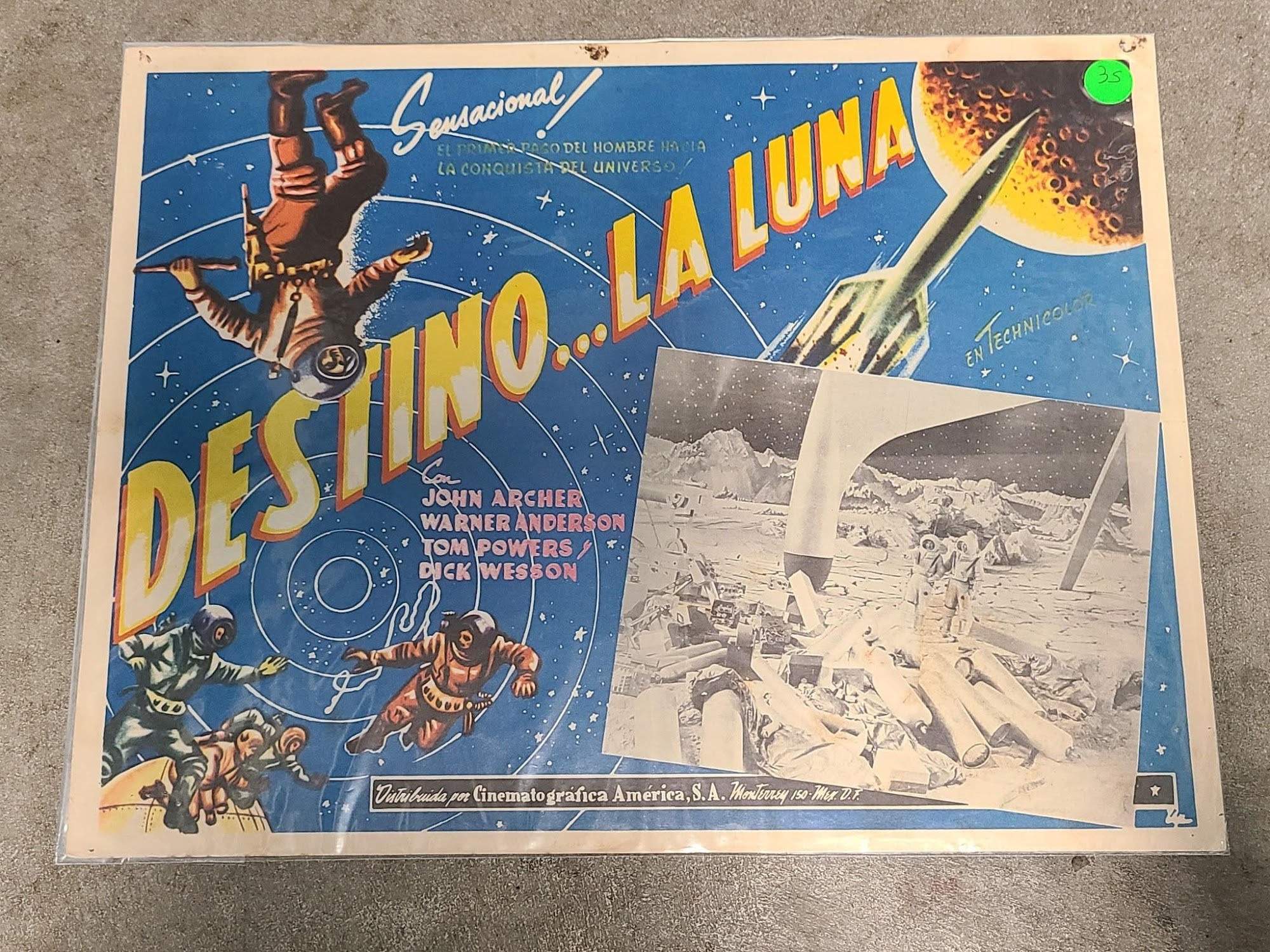 Destination Moon 1950 Mexican Lobby Cards