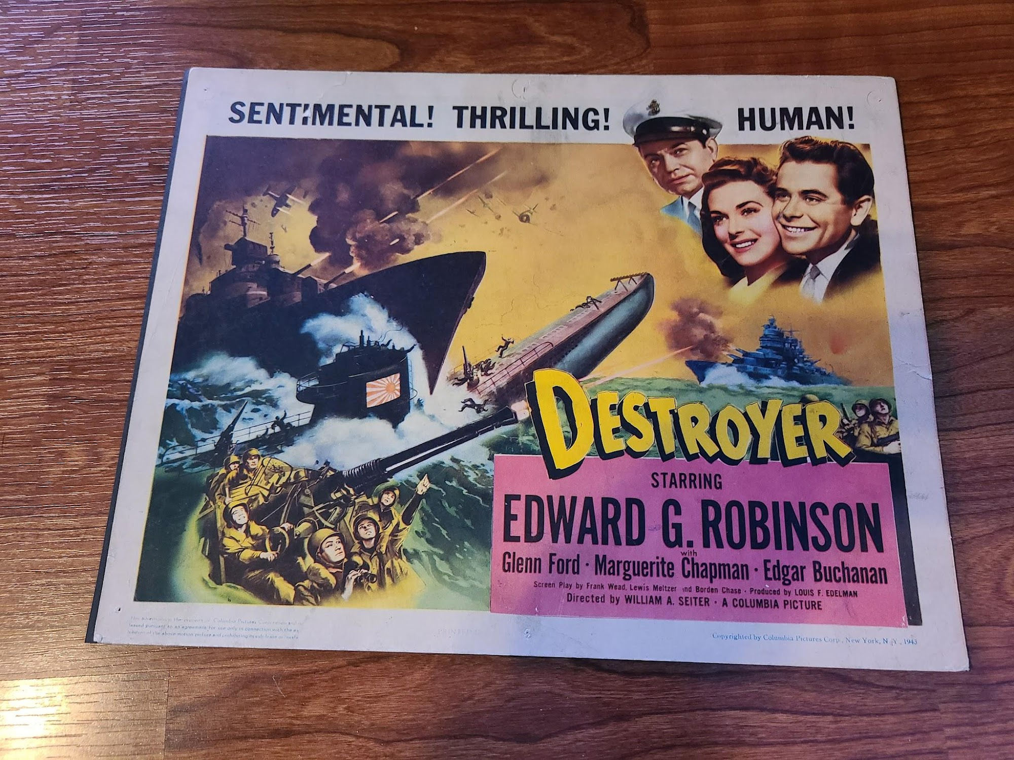 Destroyer 1943 Military/Aviation Lobby Cards