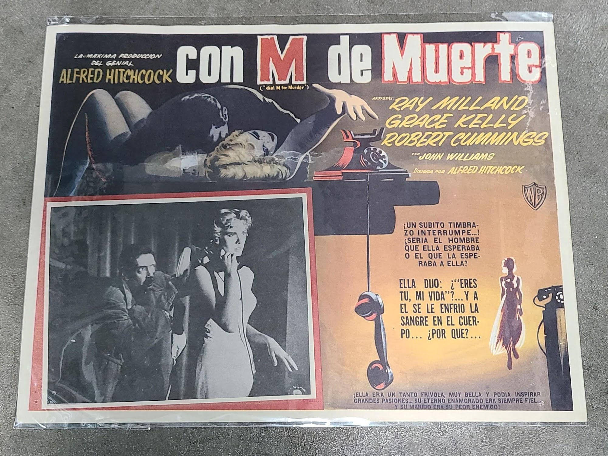 Dial M For Murder 1954 Mexican Lobby Cards