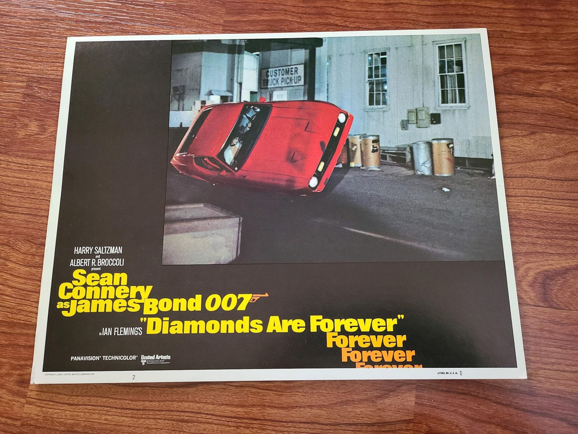 Diamonds Are Forever 1971 General Lobby Cards