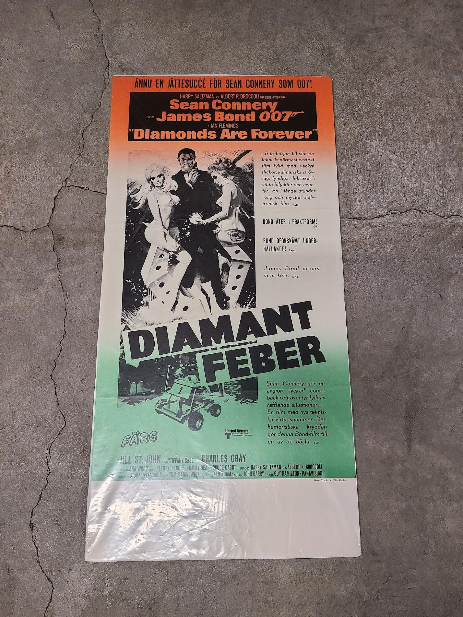 Diamonds Are Forever 1971 Swedish Slope