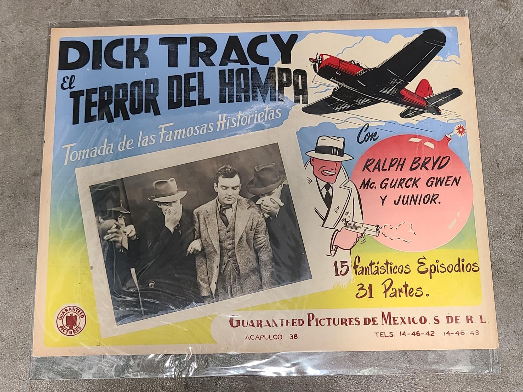 Dick Tracy and The Flying G-Men 1939 Mexican Lobby Cards