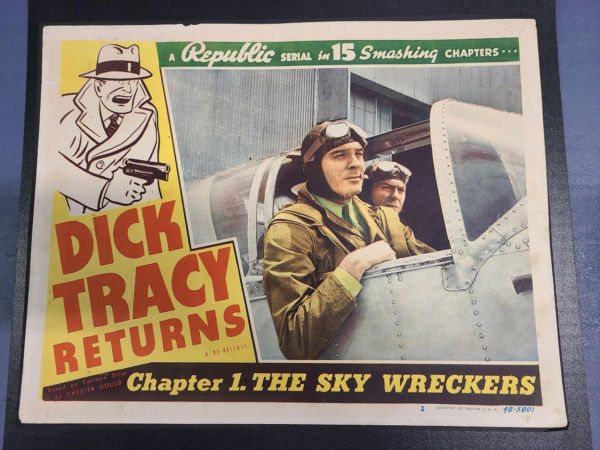 Dick Tracy Returns 1938 Serial Lobby Cards