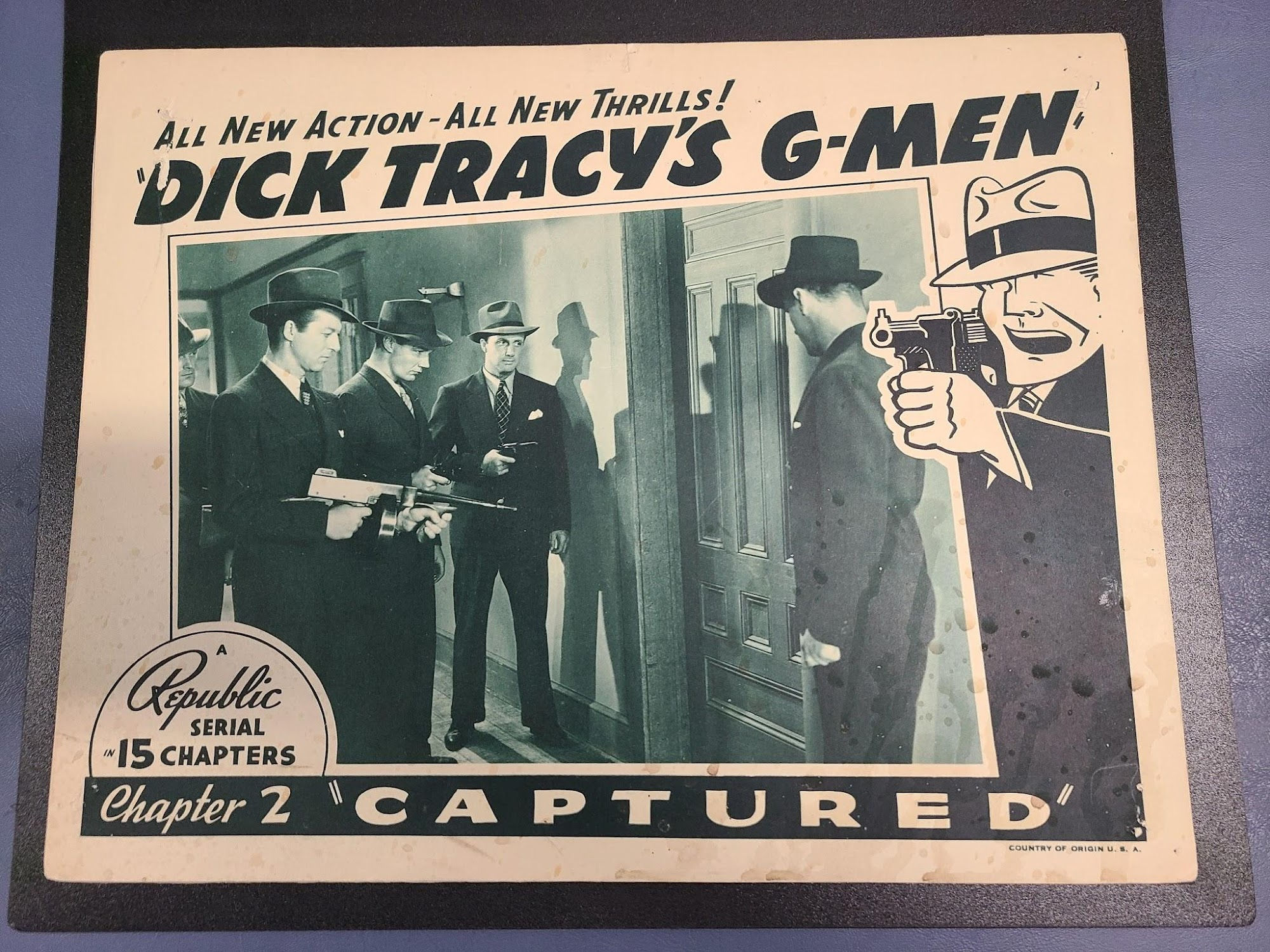 Dick Tracy's G-Men 1939 Serial Lobby Cards