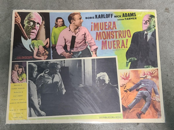 Die Monster Die 1965 Mexican Lobby Cards