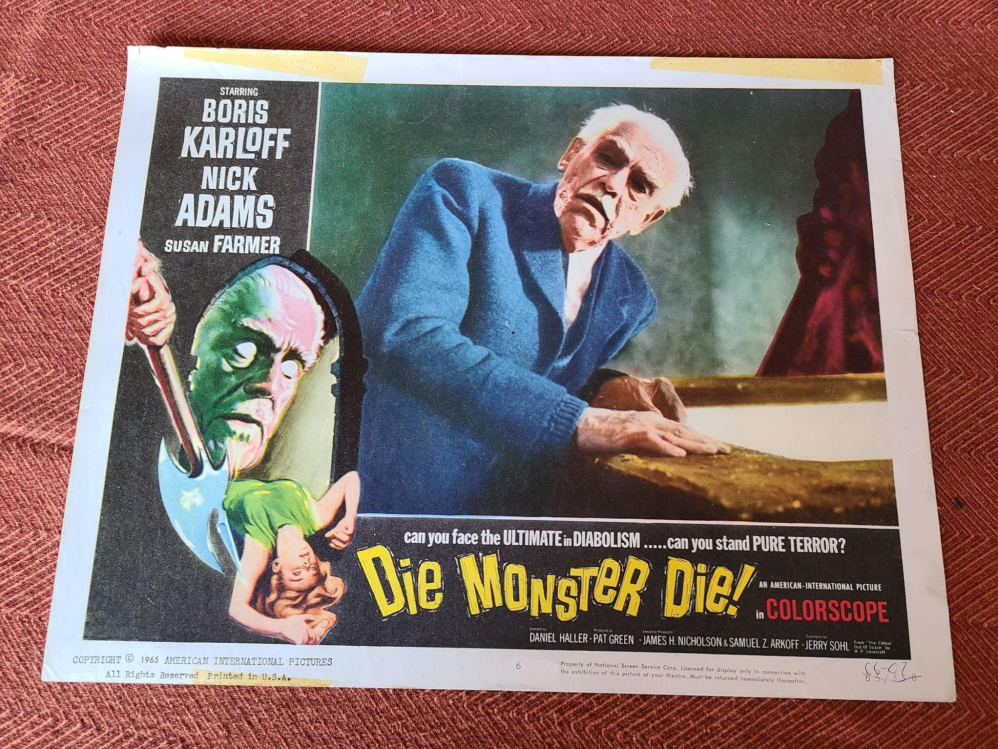 Die Monster Die 1965 Scifi/Horror