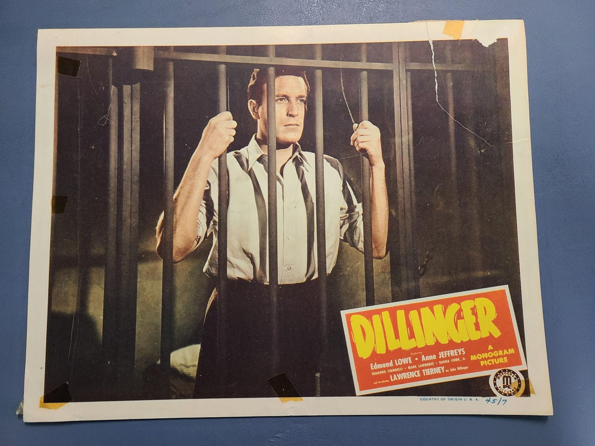 Dillinger 1945 General Lobby Cards