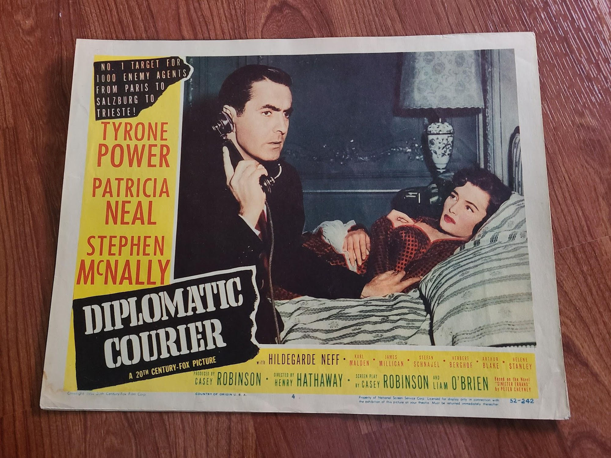 Diplomatic Courier 1952 General Lobby Cards