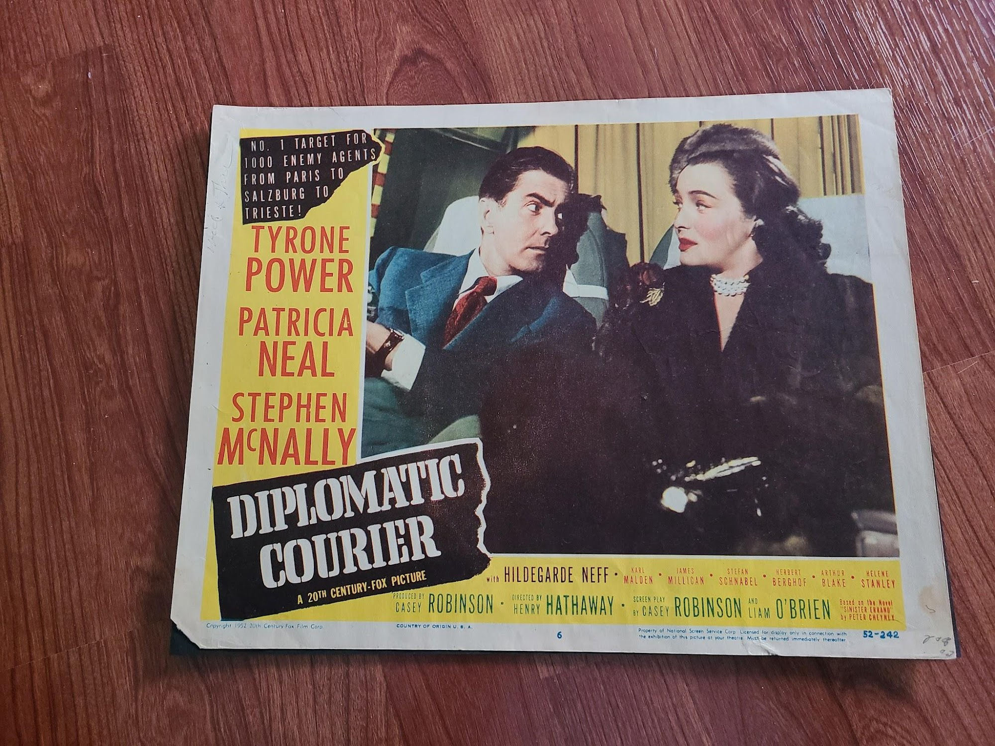 Diplomatic Courier 1952 General Lobby Cards