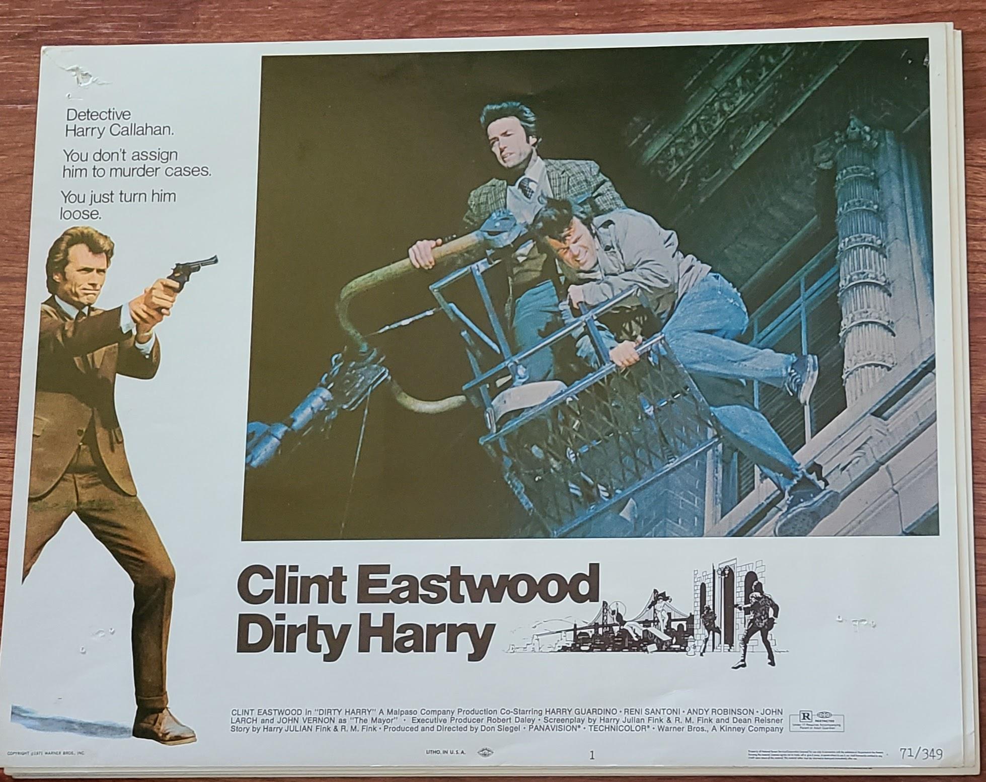 Dirty Harry 1971 General Lobby Cards