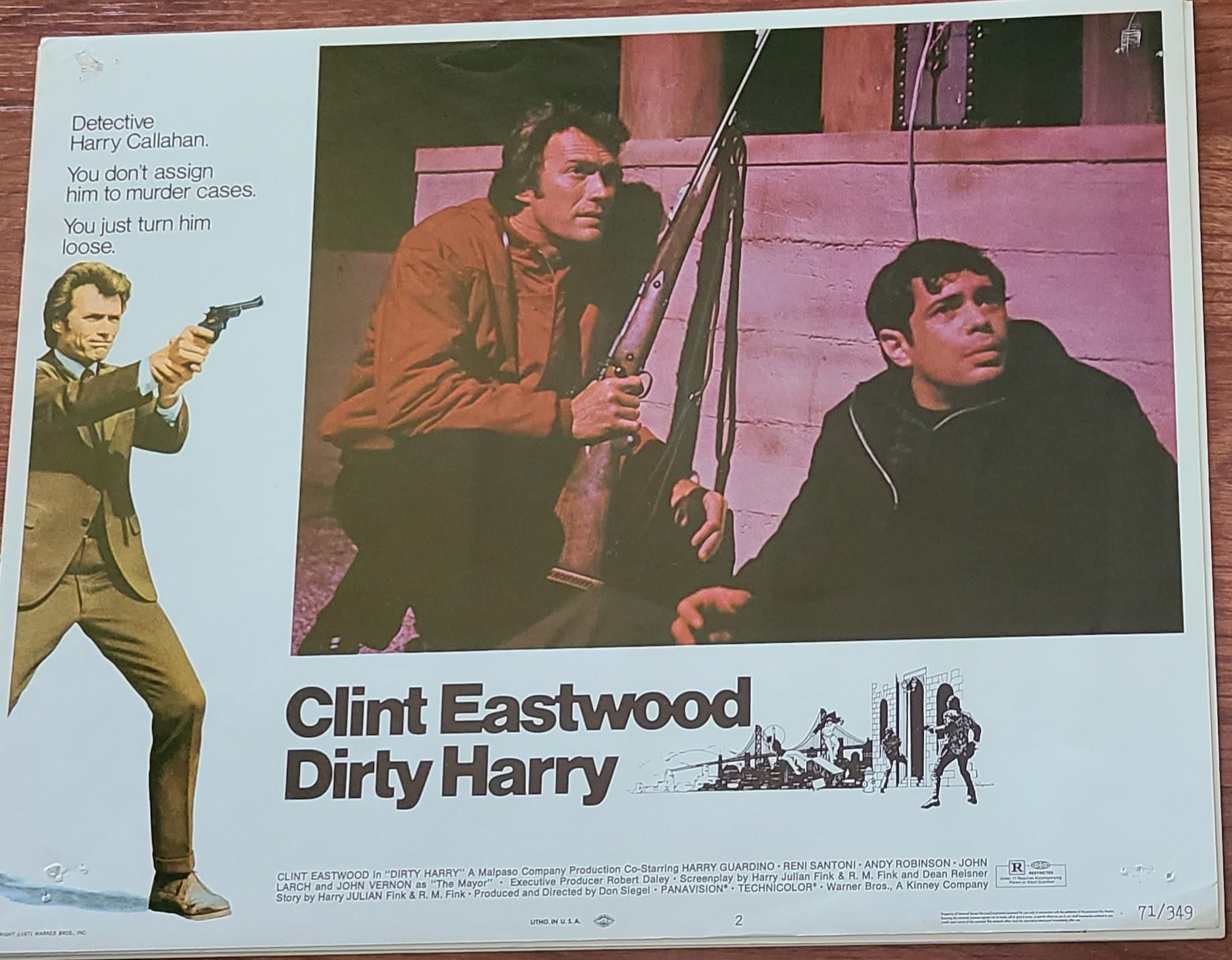Dirty Harry 1971 General Lobby Cards