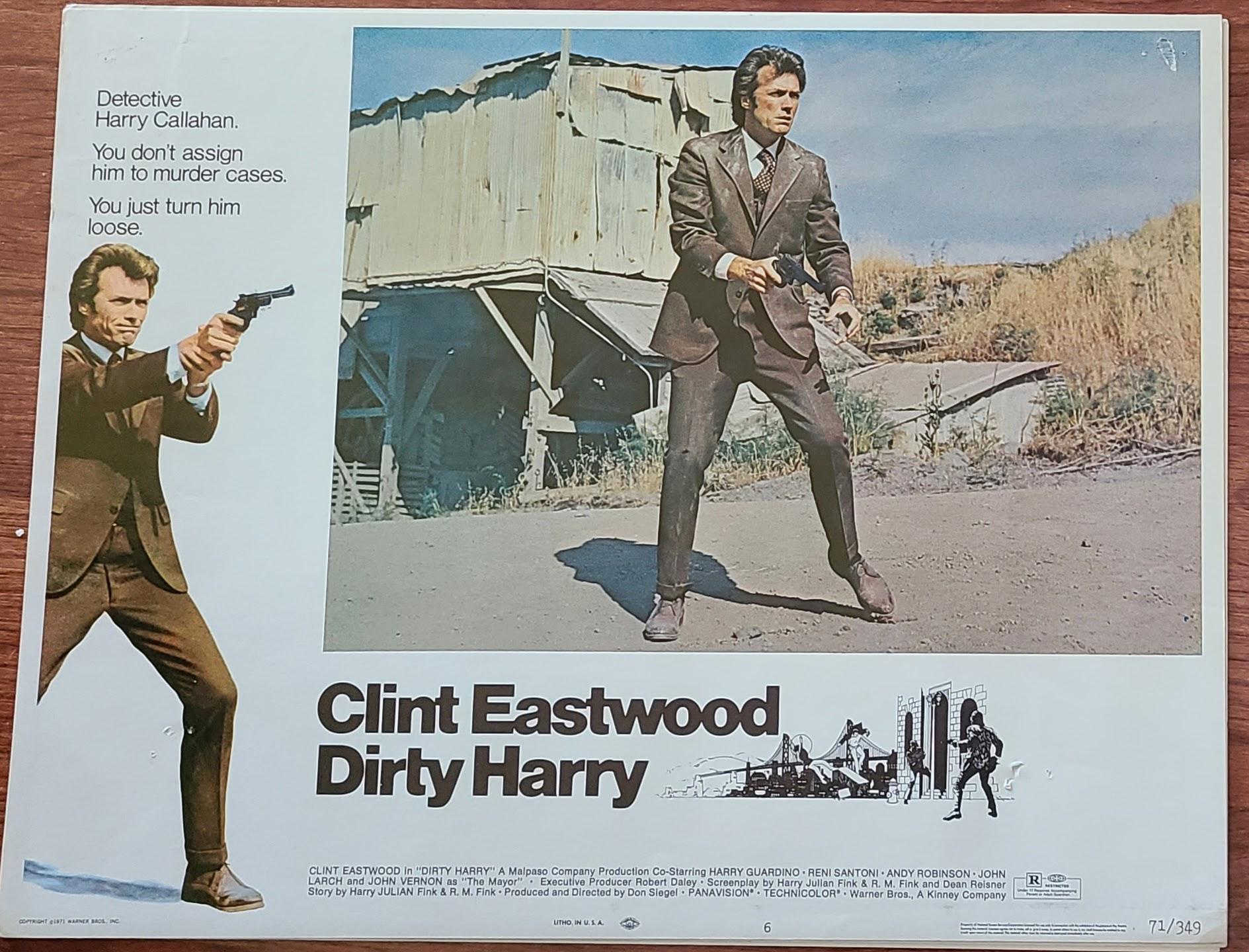 Dirty Harry 1971 General Lobby Cards