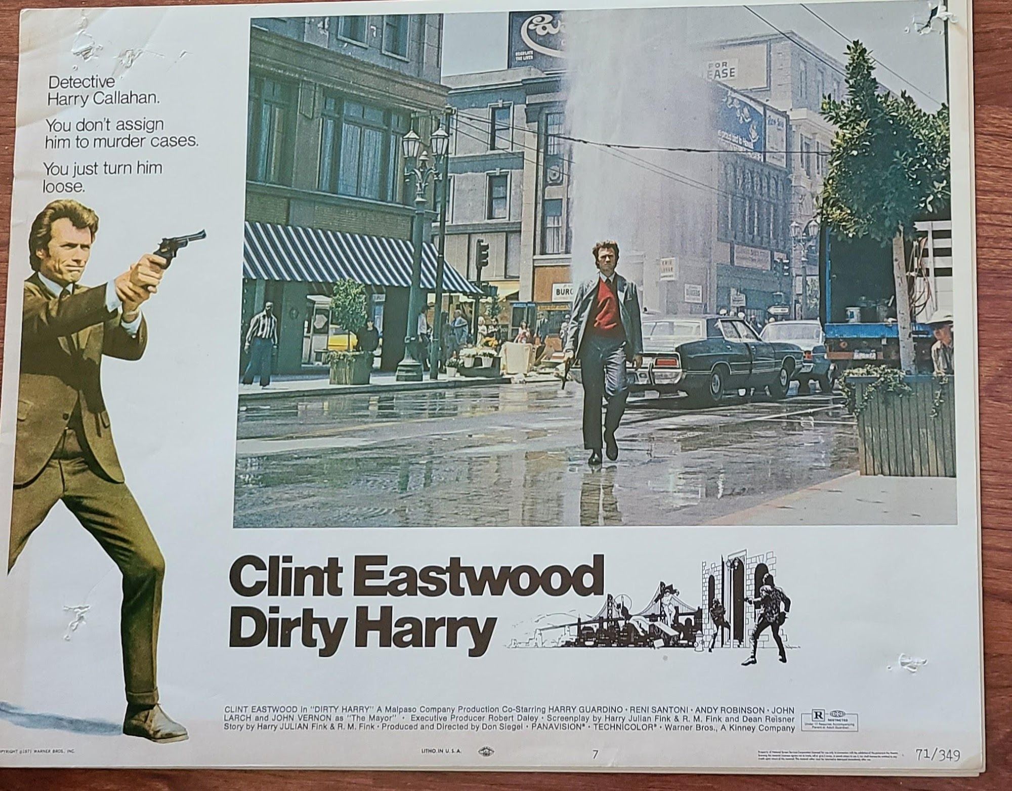 Dirty Harry 1971 General Lobby Cards