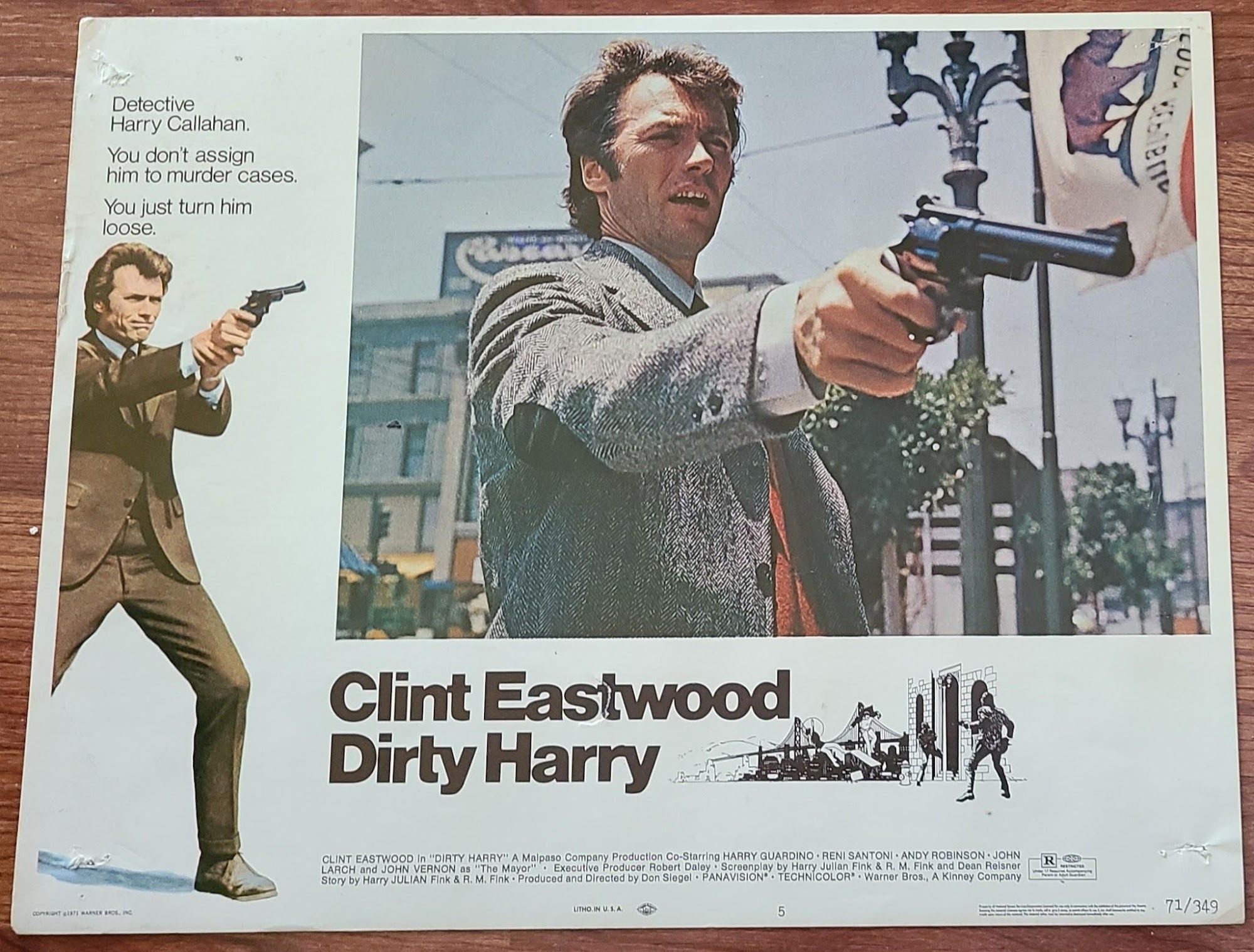 Dirty Harry 1971 General Lobby Cards
