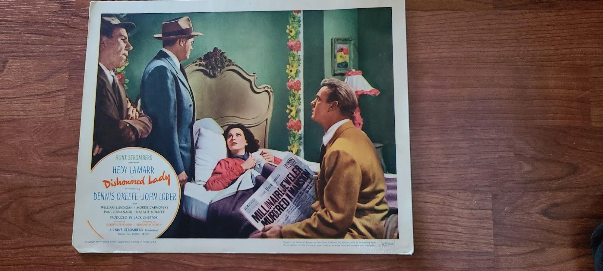 Dishonored Lady 1947 General Lobby Cards