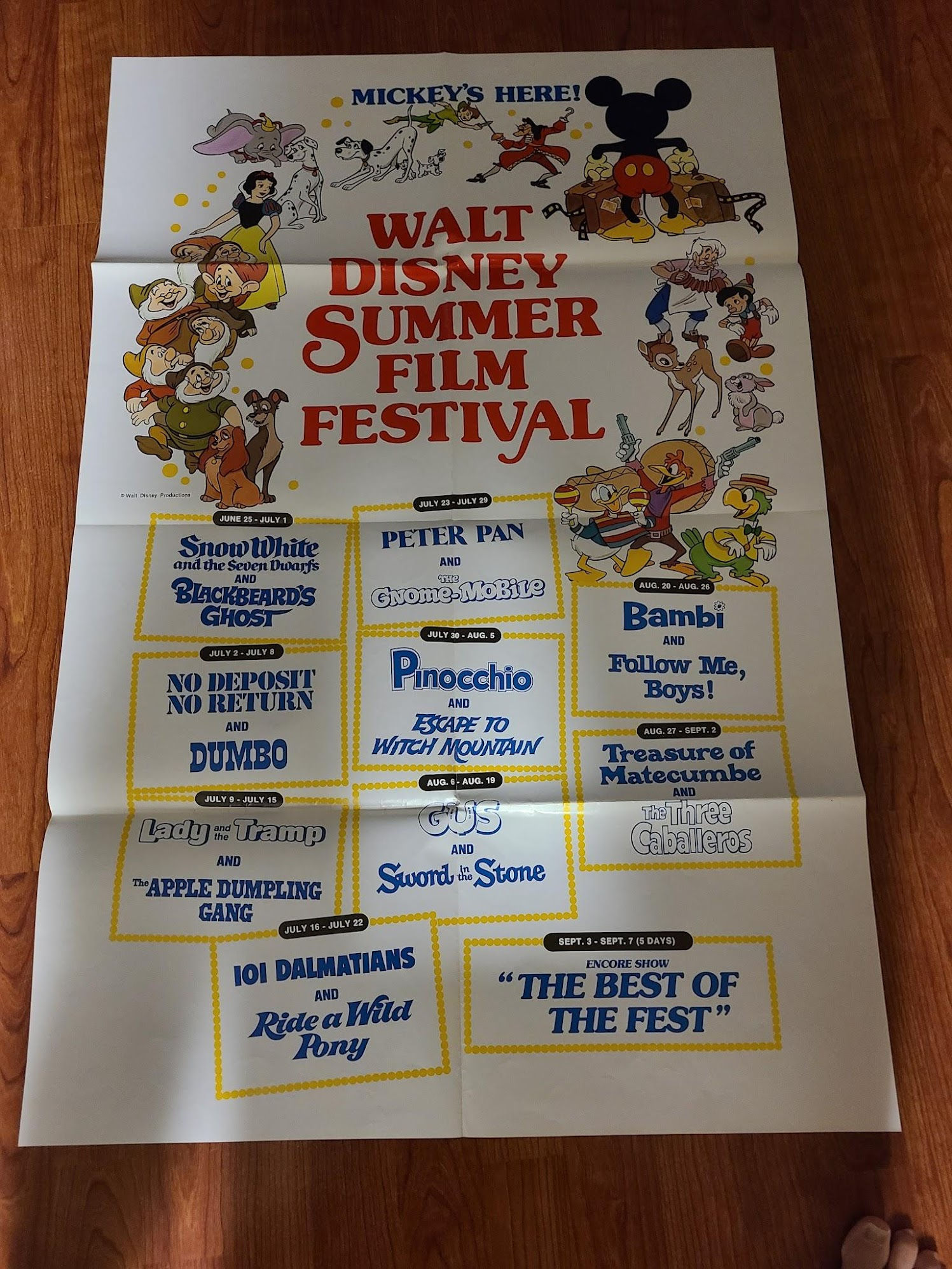 Disney's Hit Parade 1976 1 Sheets/US