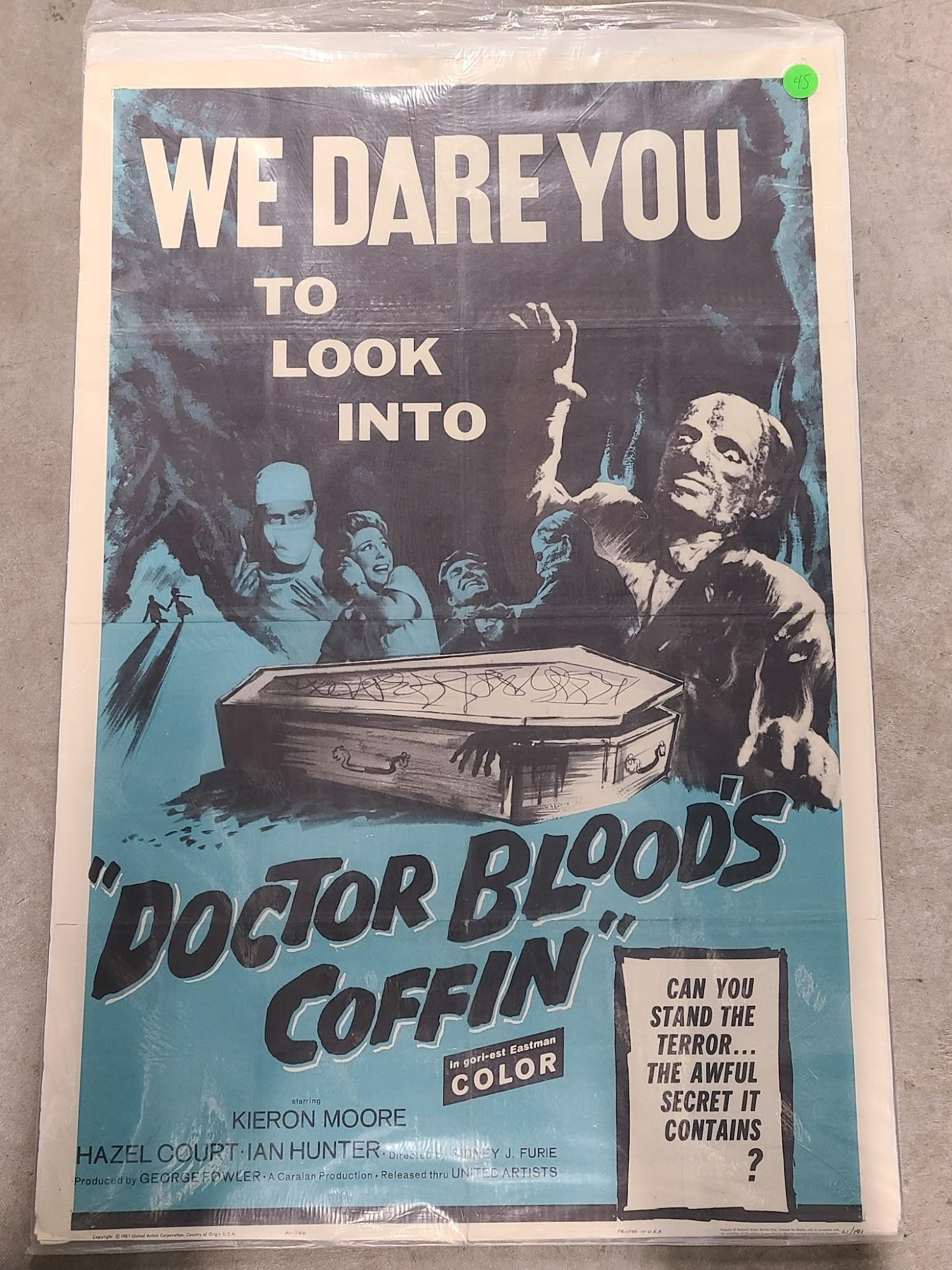 Doctor Blood's Coffin 1961 1 Sheets/US