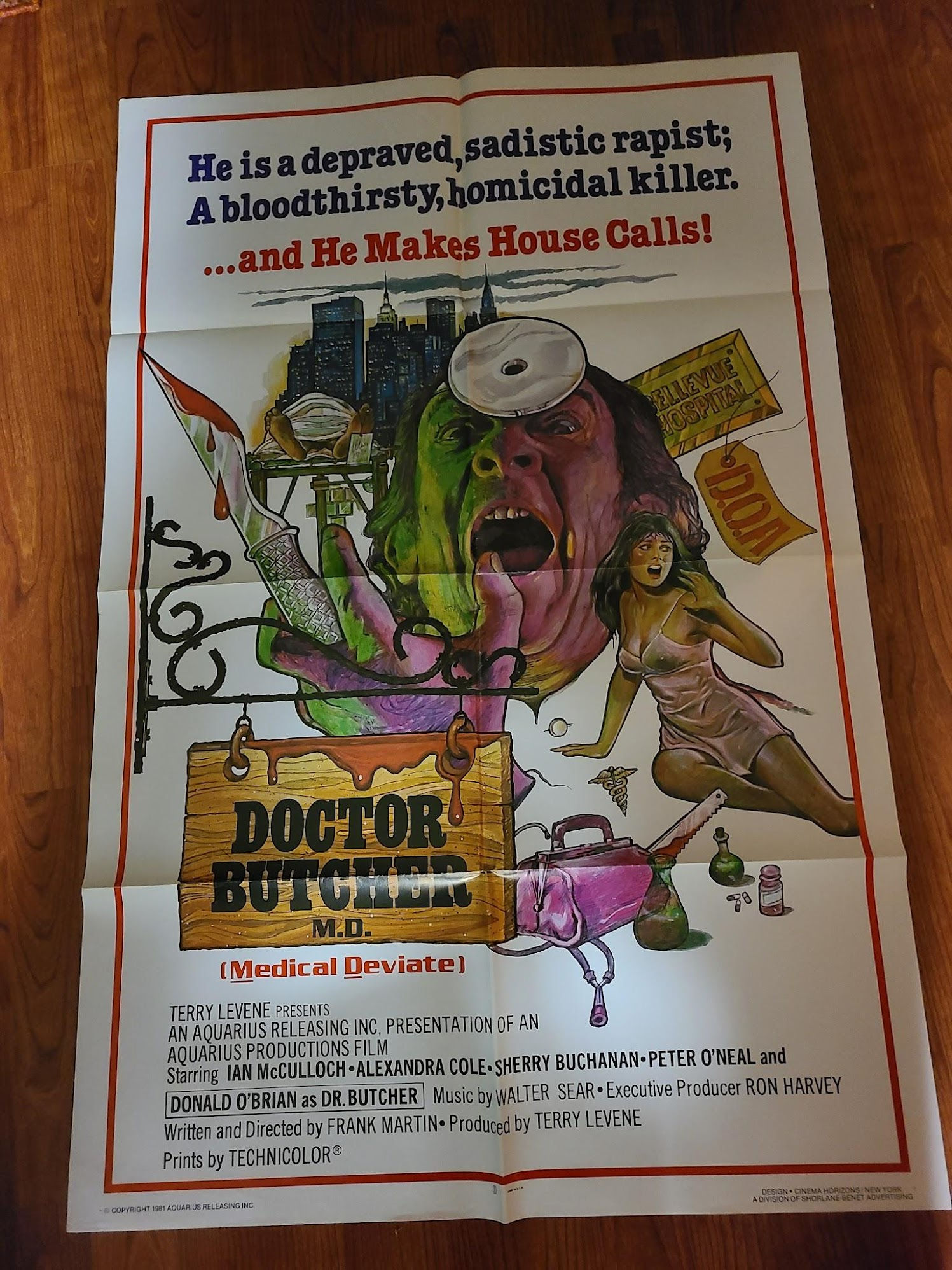 Doctor Butcher M.D 1981 1 Sheets/US