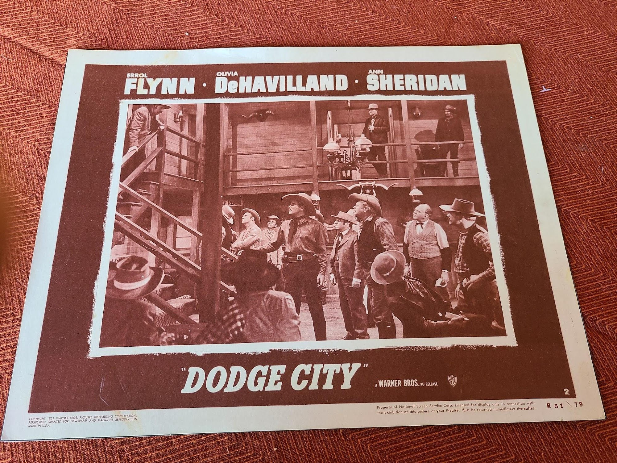 Dodge City 1939 Western Lobby Cards