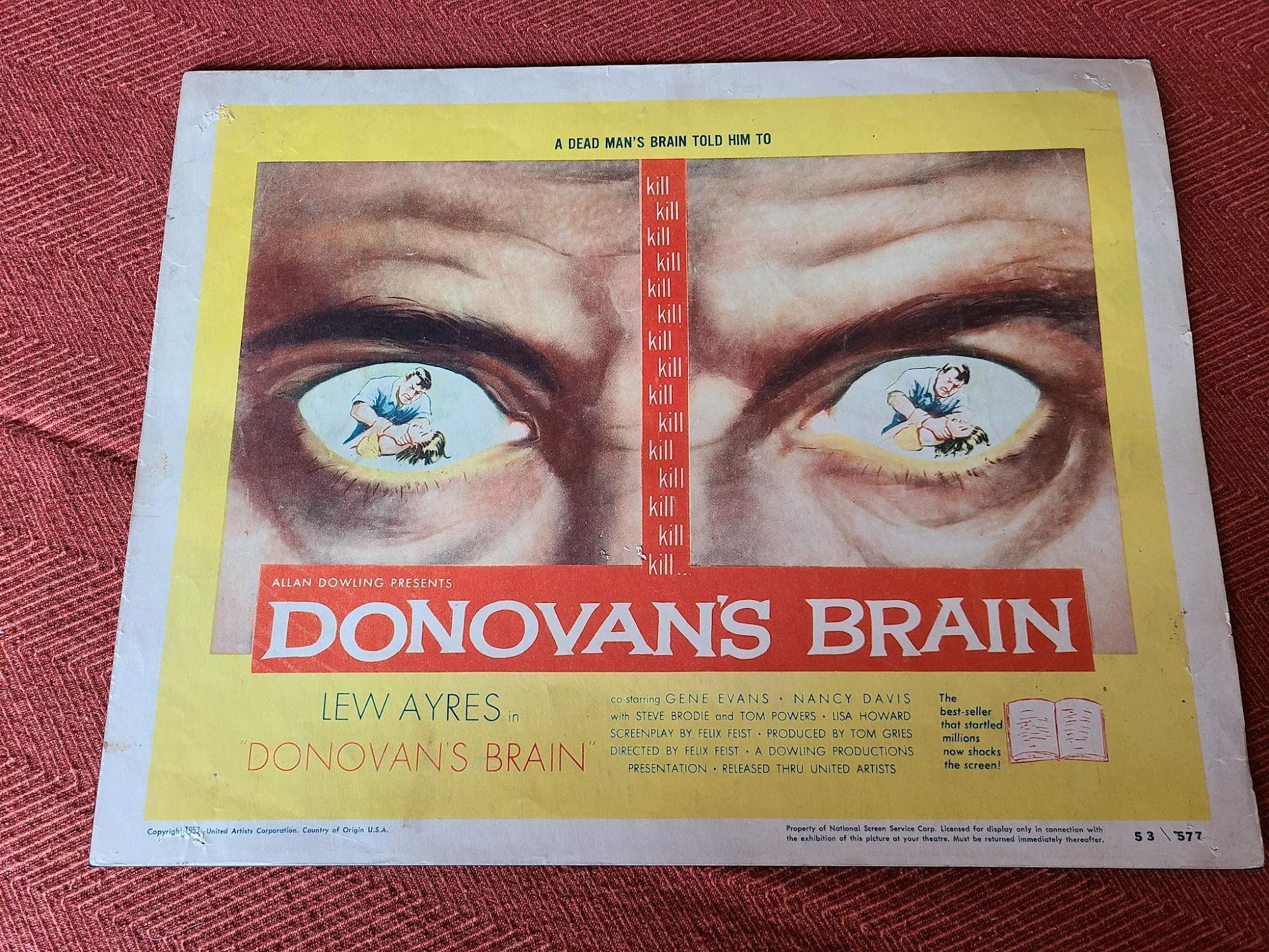 Donovan's Brain 1953 Scifi/Horror