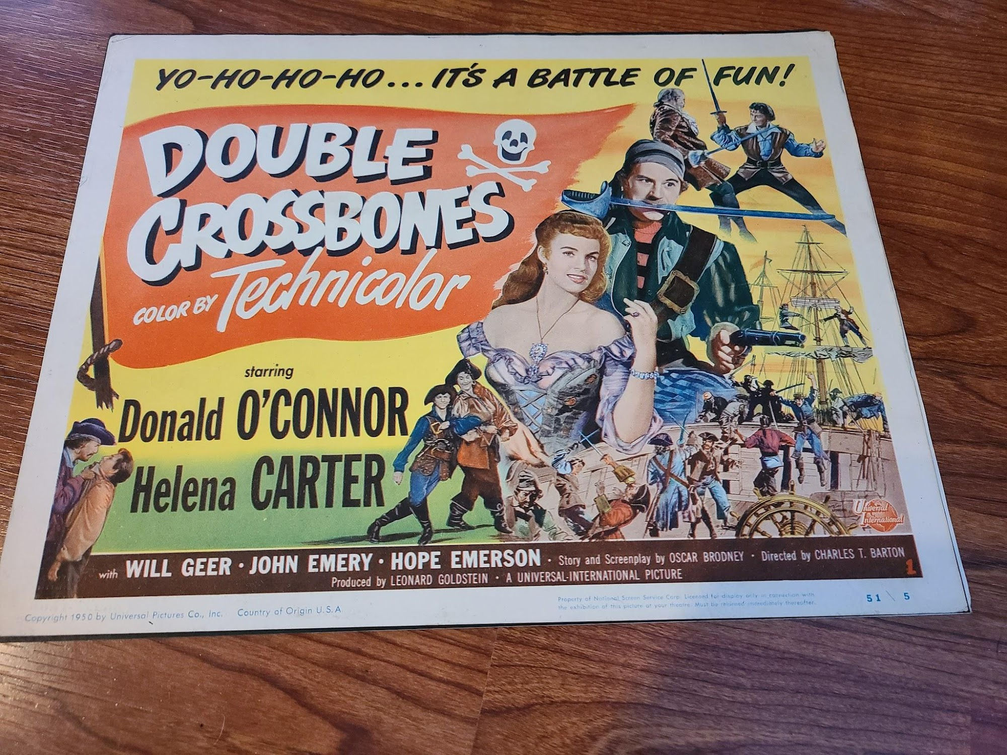 Double Crossbones 1951 Title Cards