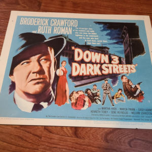 Down Three Dark Streets 1954 Title Cards