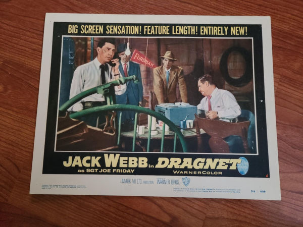 Dragnet 1954 General Lobby Cards