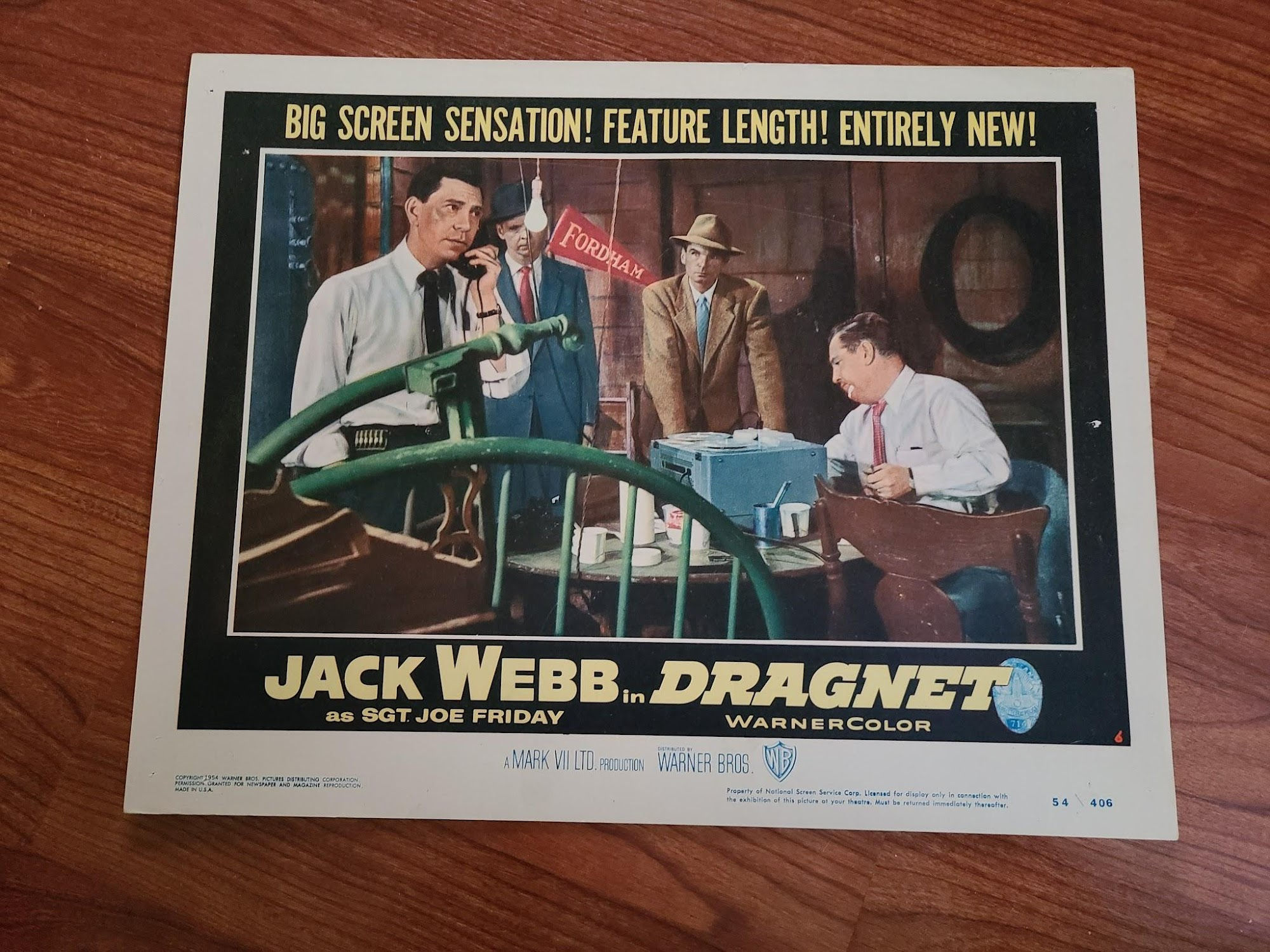 Dragnet 1954 General Lobby Cards