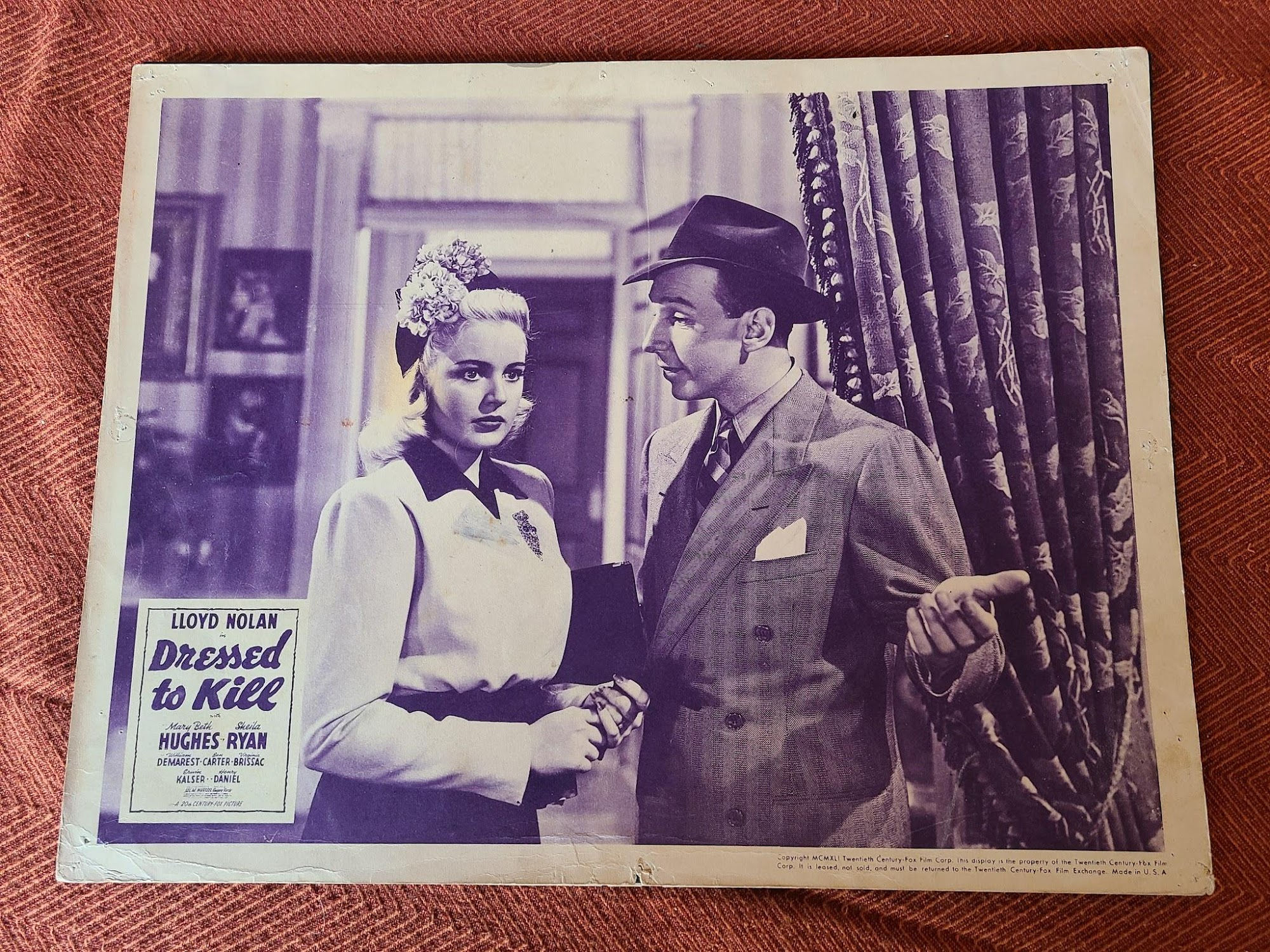 Dressed To Kill 1941 General Lobby Cards