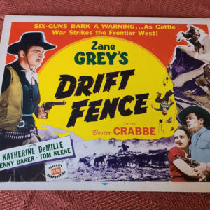 Drift Fence 1936 Western Lobby Cards