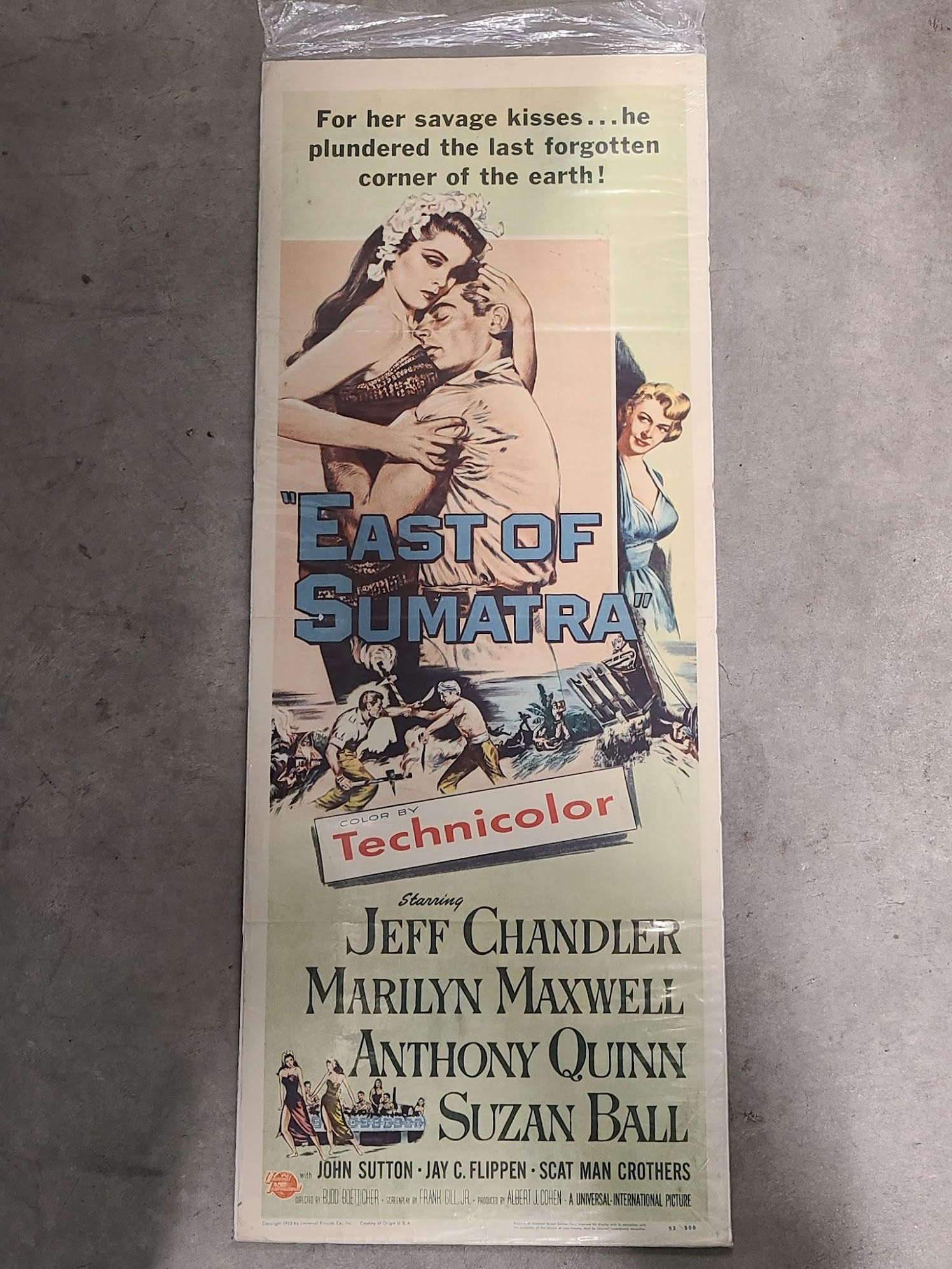 East of Sumatra 1953 Inserts