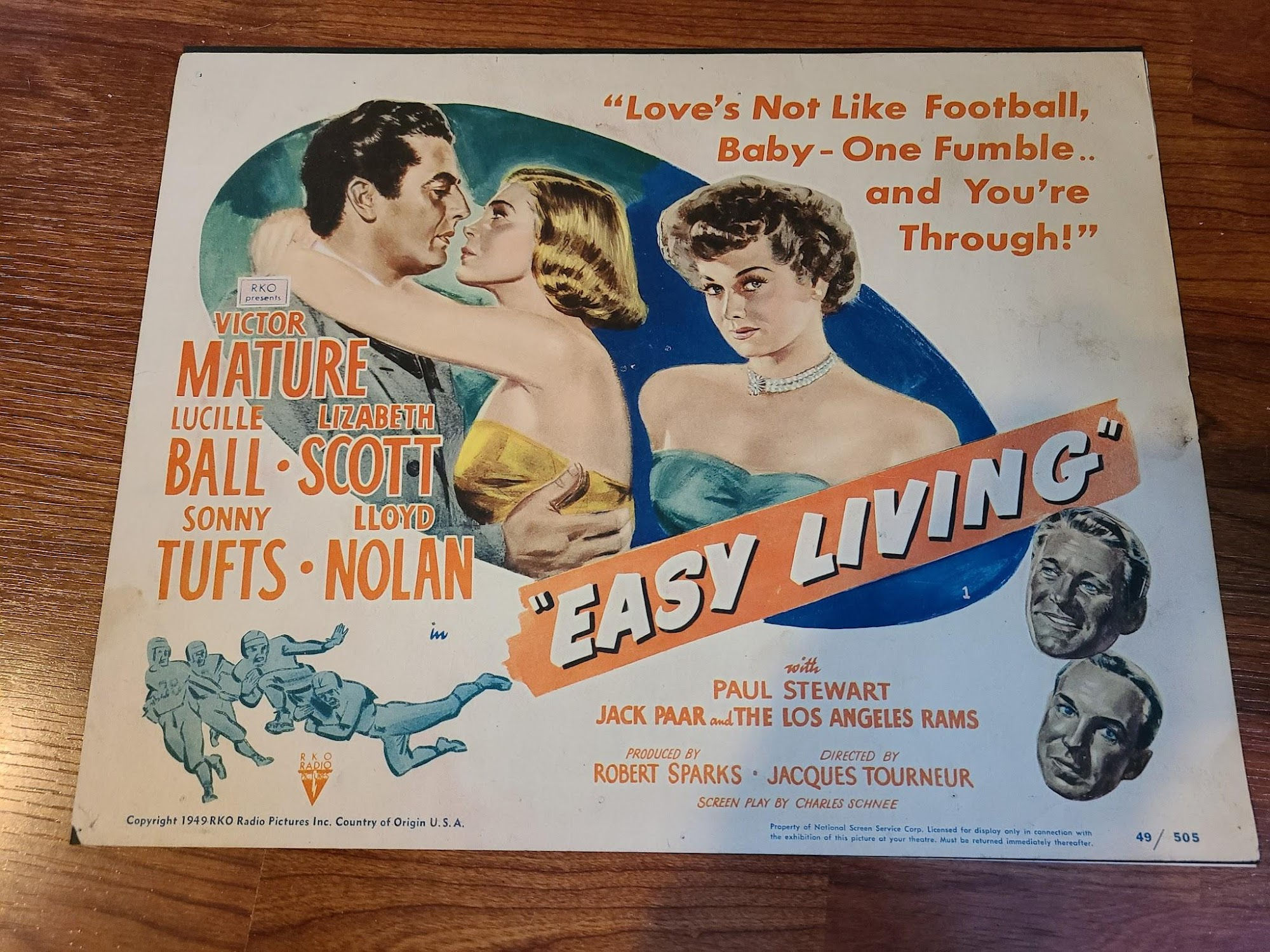 Easy Living 1949 Title Cards