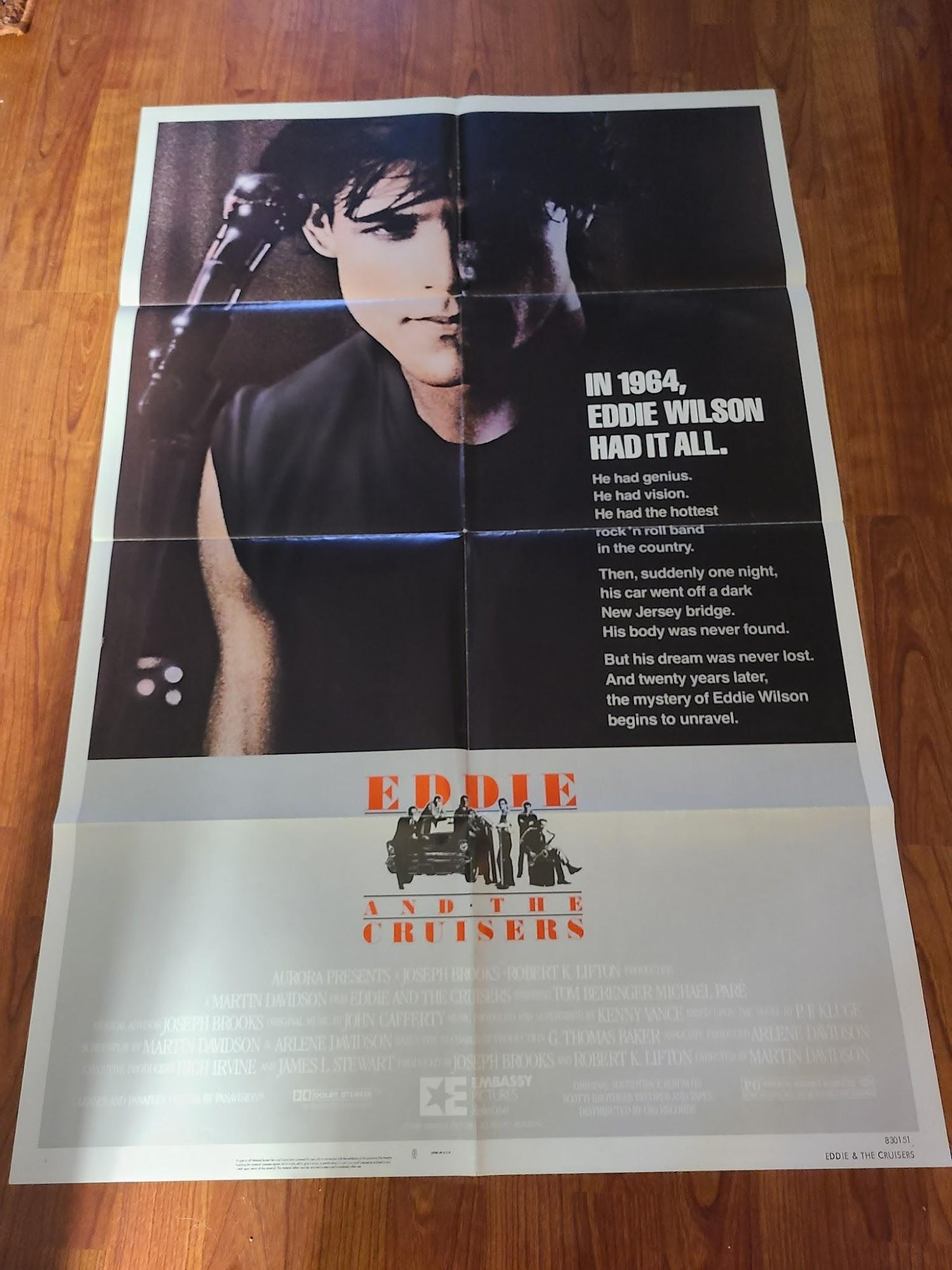 Eddie And The Cruisers 1983 1 Sheets/US