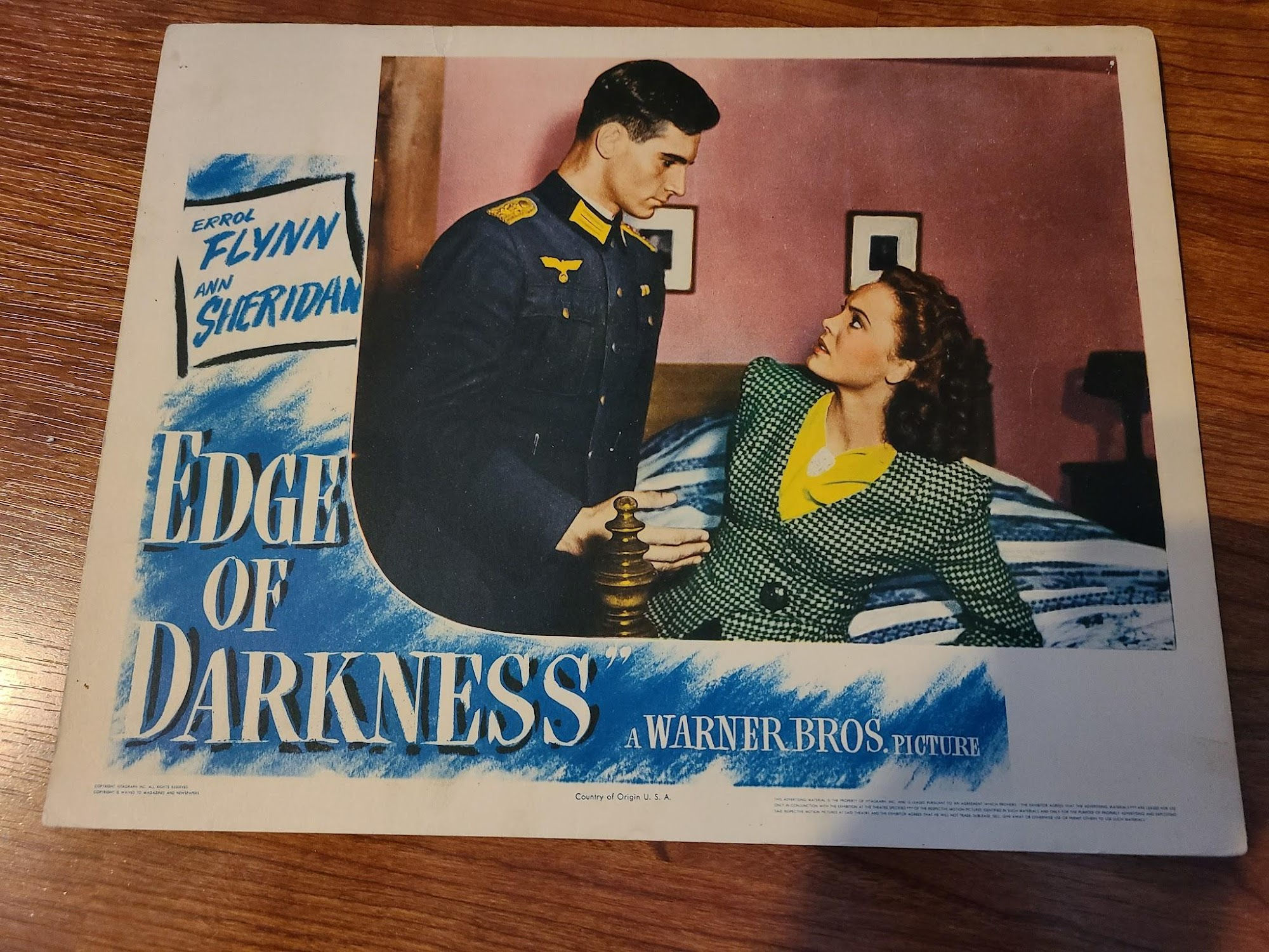 Edge Of Darkness 1943 Military/Aviation Lobby Cards