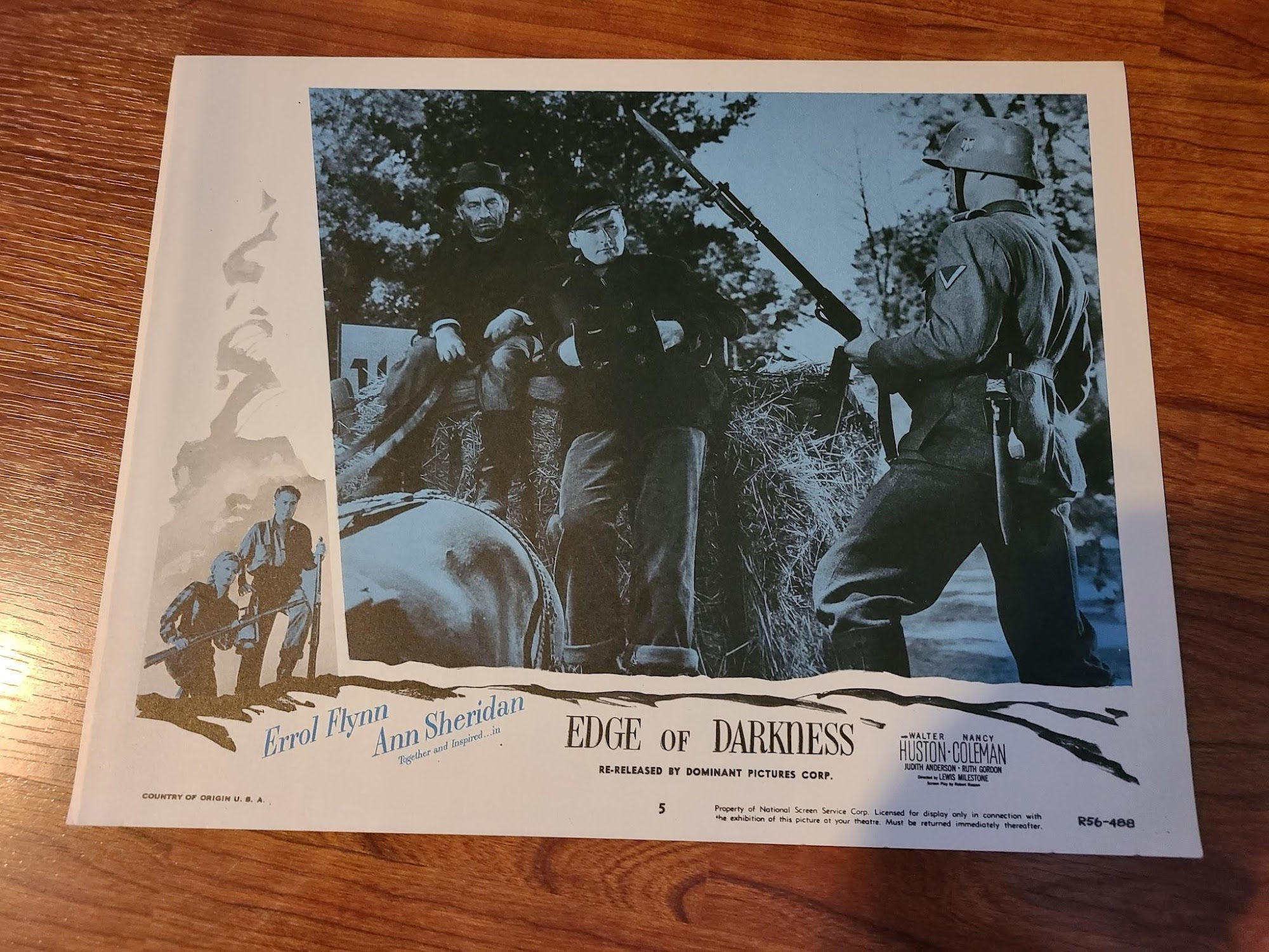Edge Of Darkness 1943 Military/Aviation Lobby Cards