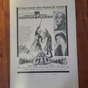 El Cid 1961 Press Books