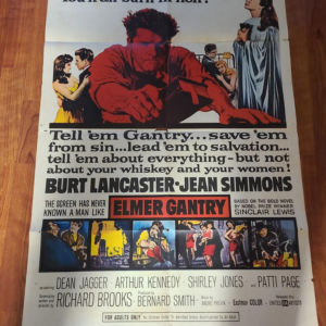 Elmer Gantry 1960 1 Sheets/US