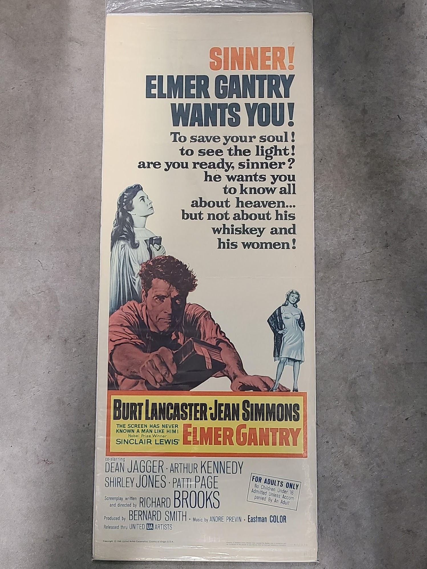 Elmer Gantry 1960 Inserts