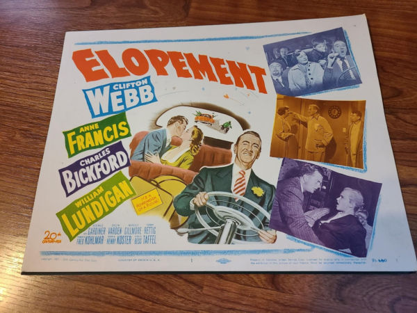 Elopement 1951 Title Cards