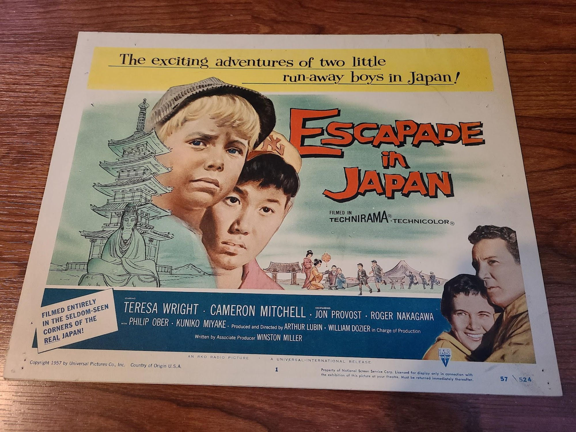 Escapade In Japan 1957 Title Cards