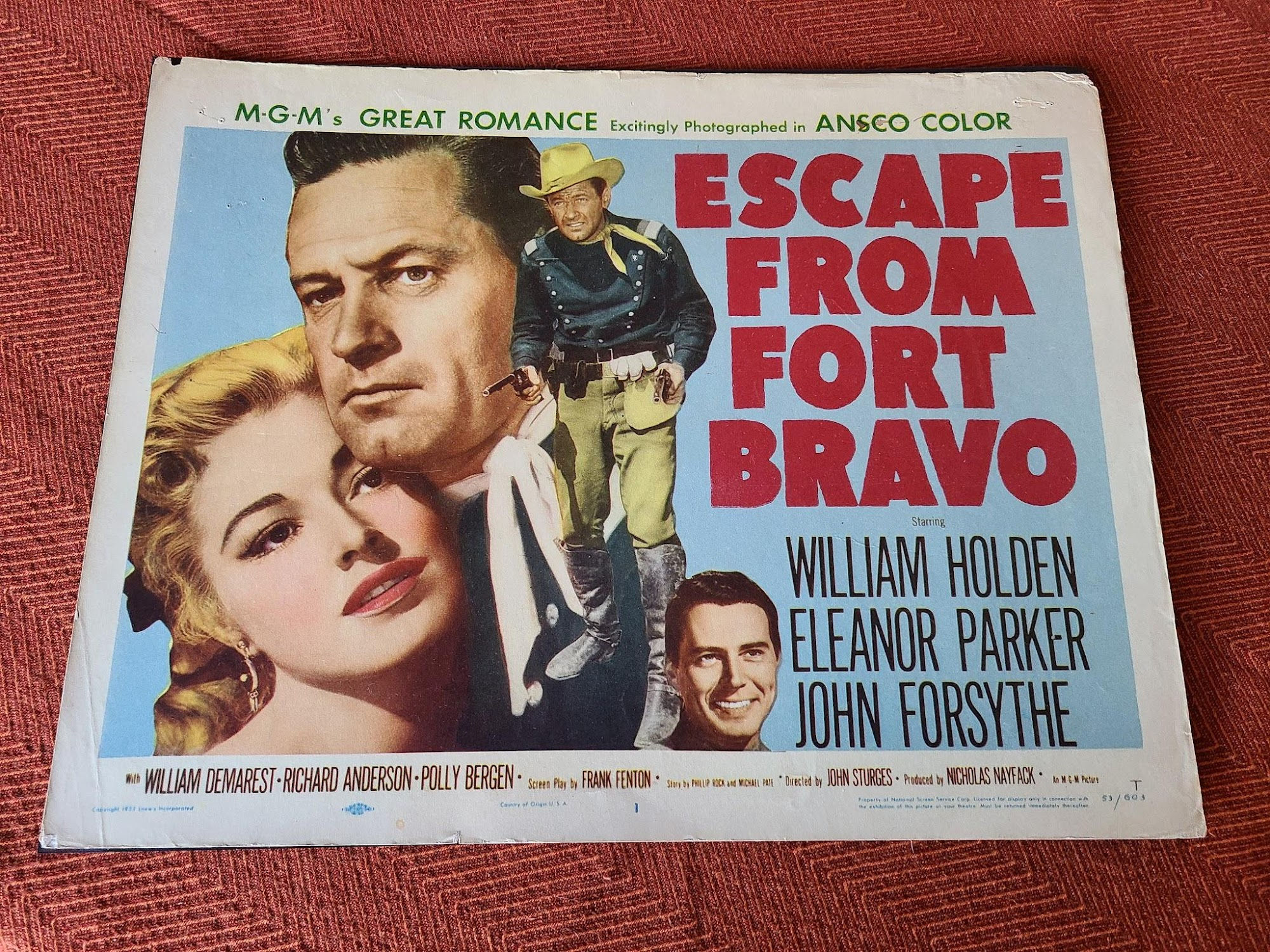 Escape From Fort Bravo 1953 Western Lobby Cards