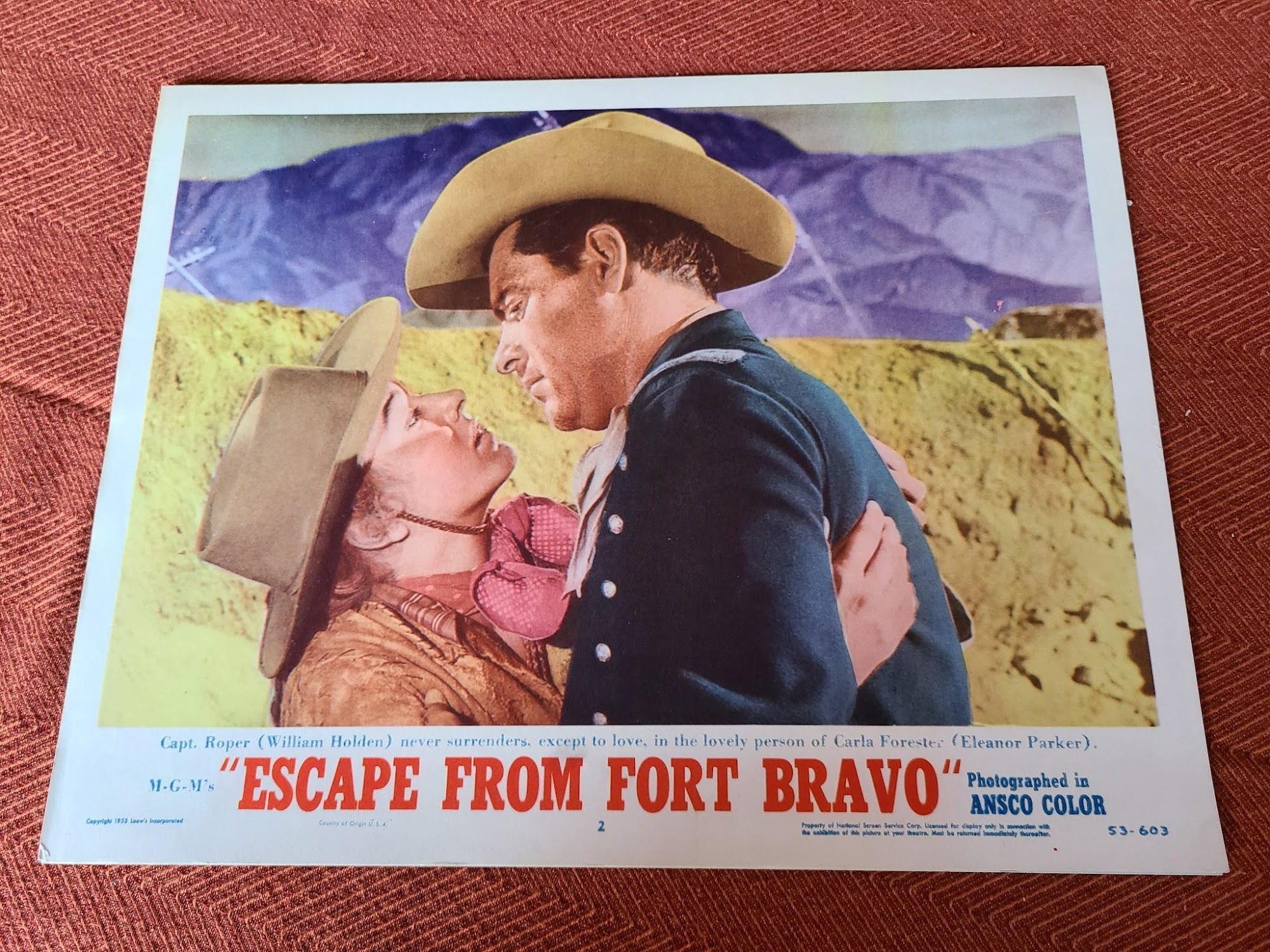 Escape From Fort Bravo 1953 Western Lobby Cards