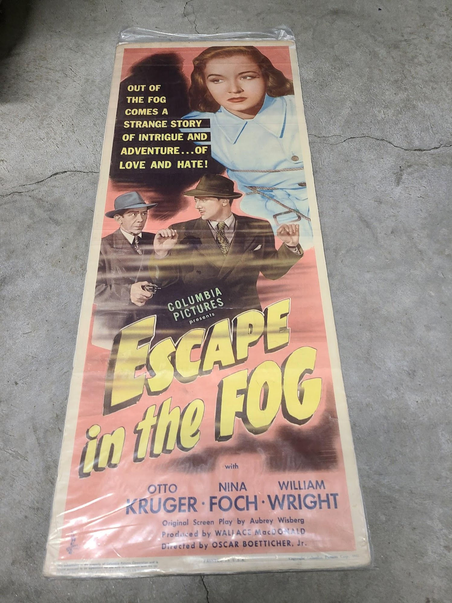 Escape In The Fog 1945 Inserts