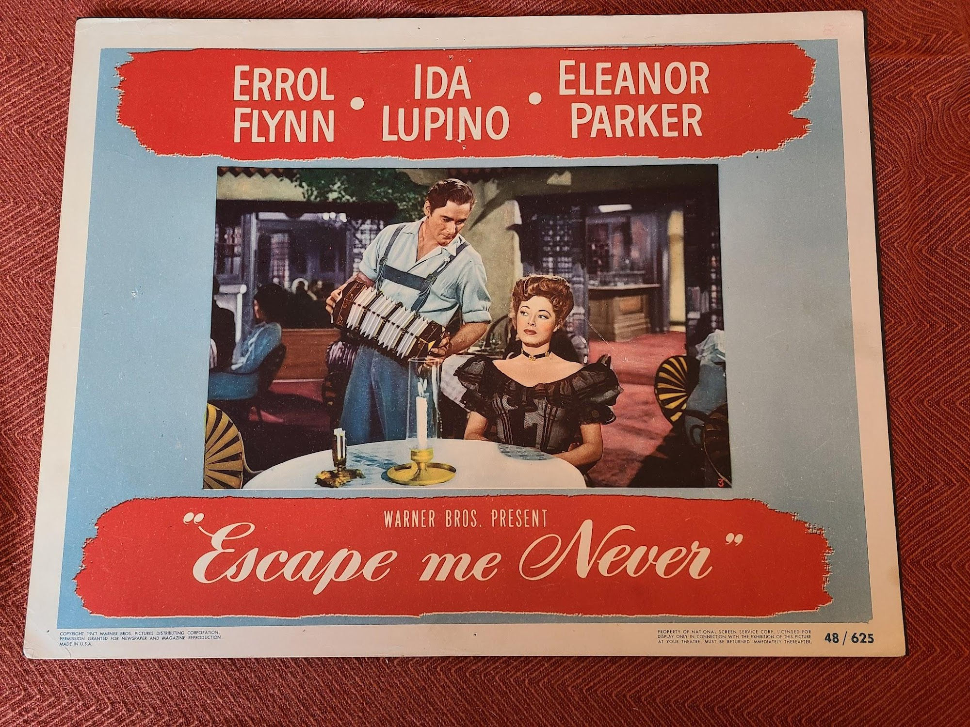 Escape Me Never 1947 General Lobby Cards