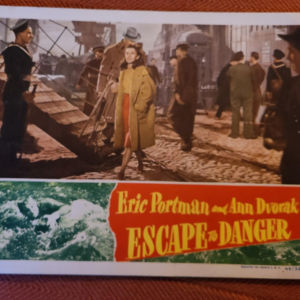Escape To Danger 1944 General Lobby Cards