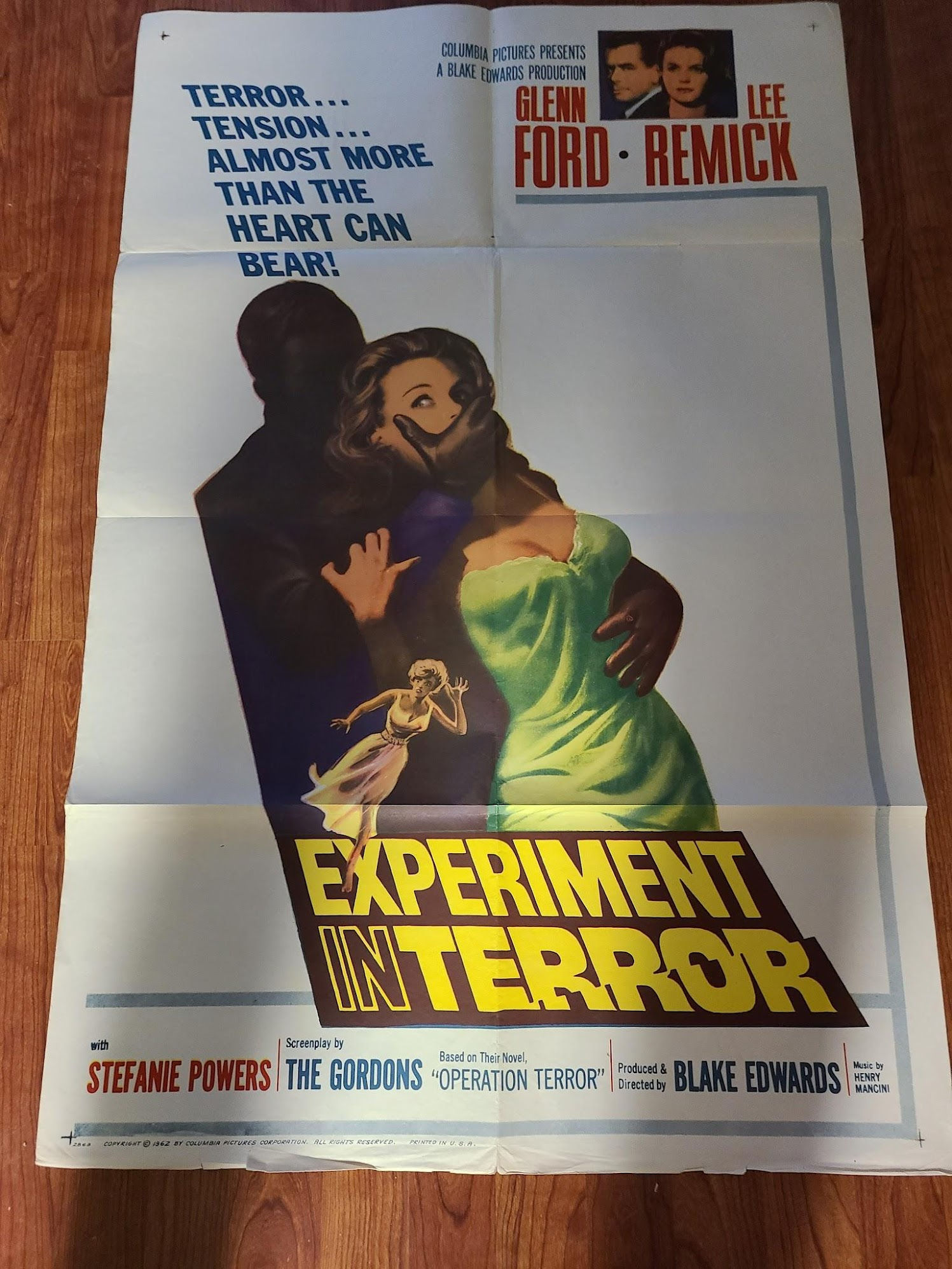 Experiment In Terror 1962 1 Sheets/US