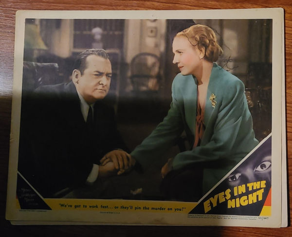 Eyes In The Night 1942 General Lobby Cards