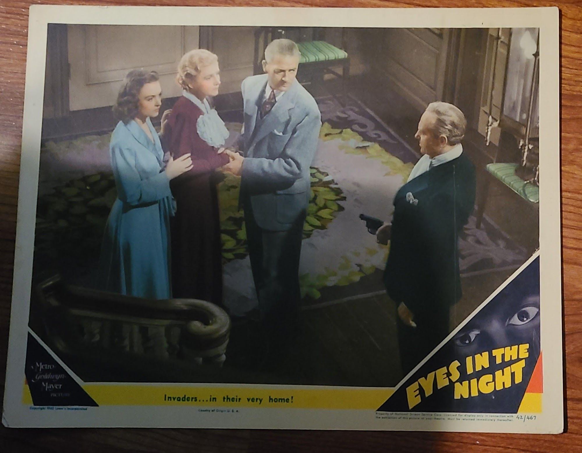 Eyes In The Night 1942 General Lobby Cards