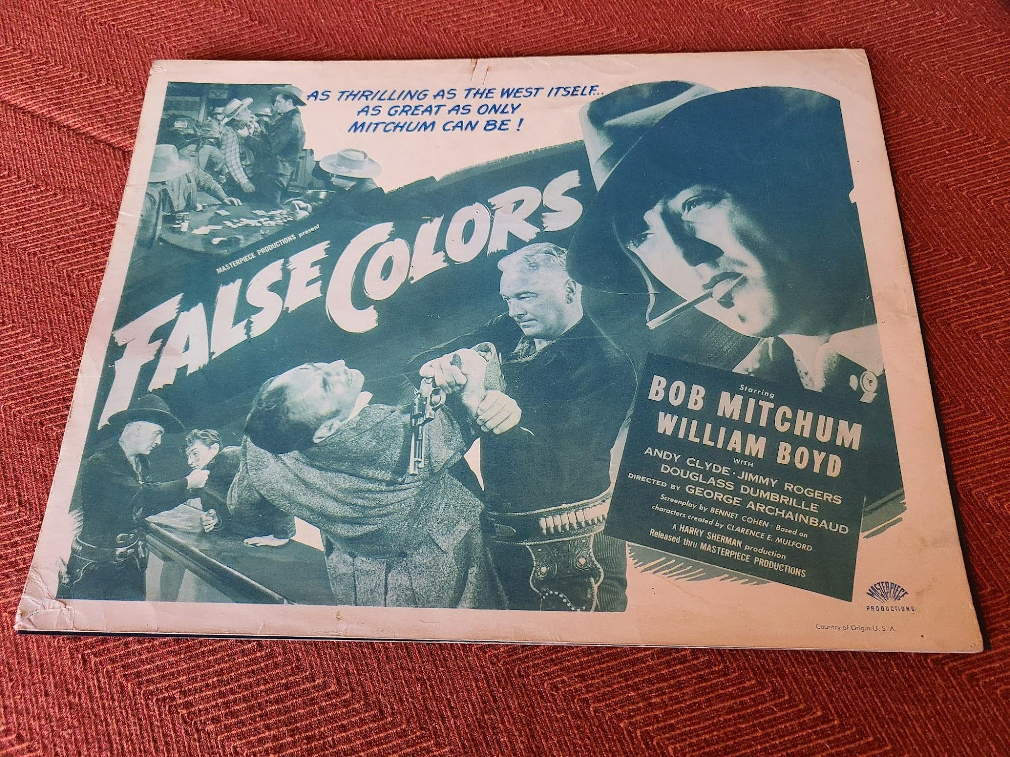 False Colors 1943 Western Lobby Cards